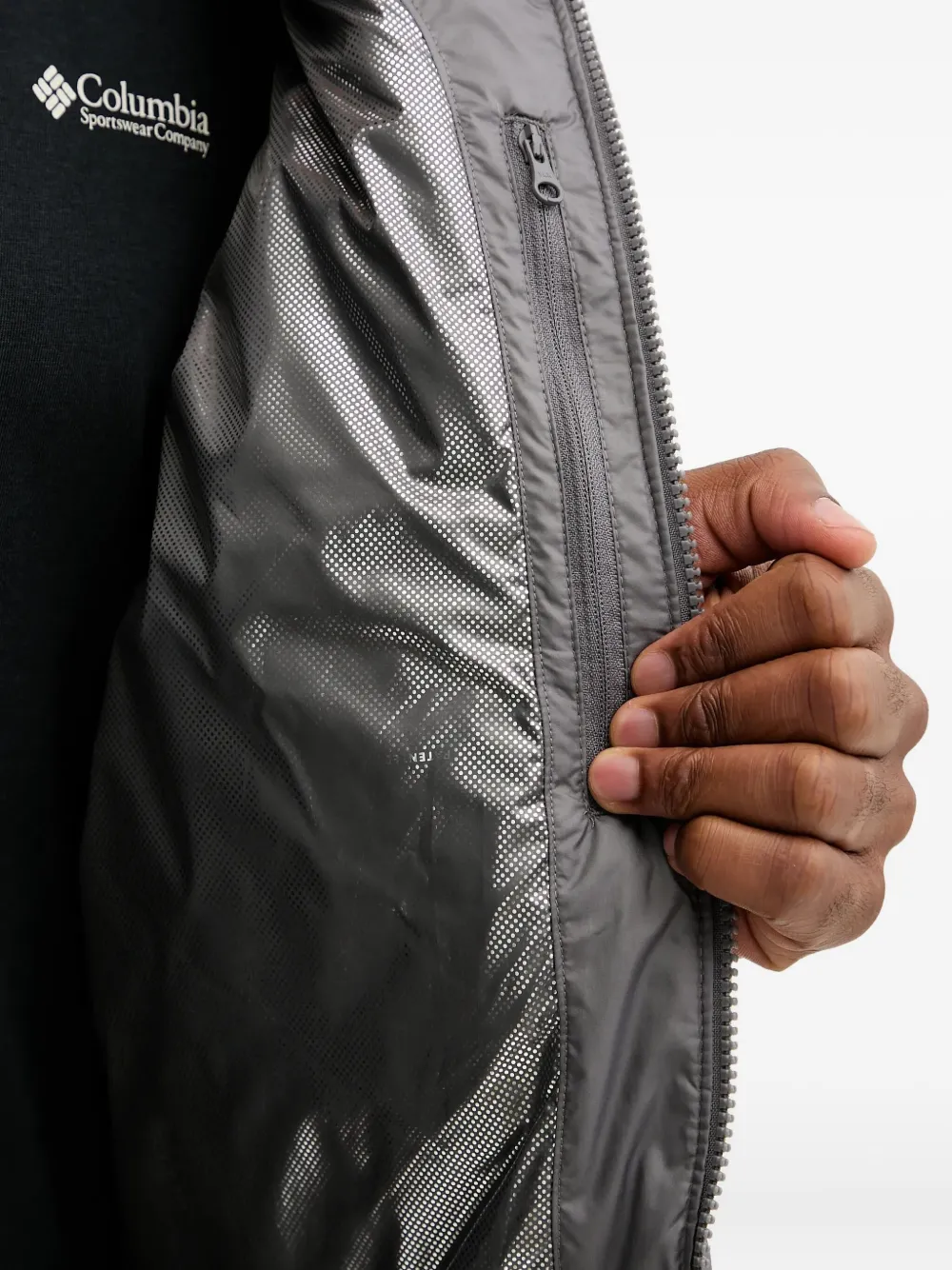 Columbia Gewatteerd jack met rits Grijs