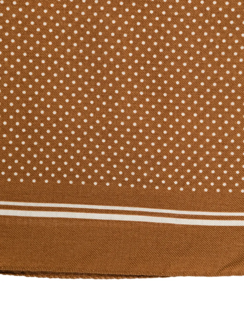 Destin Polka-dot Print Scarf In Brown