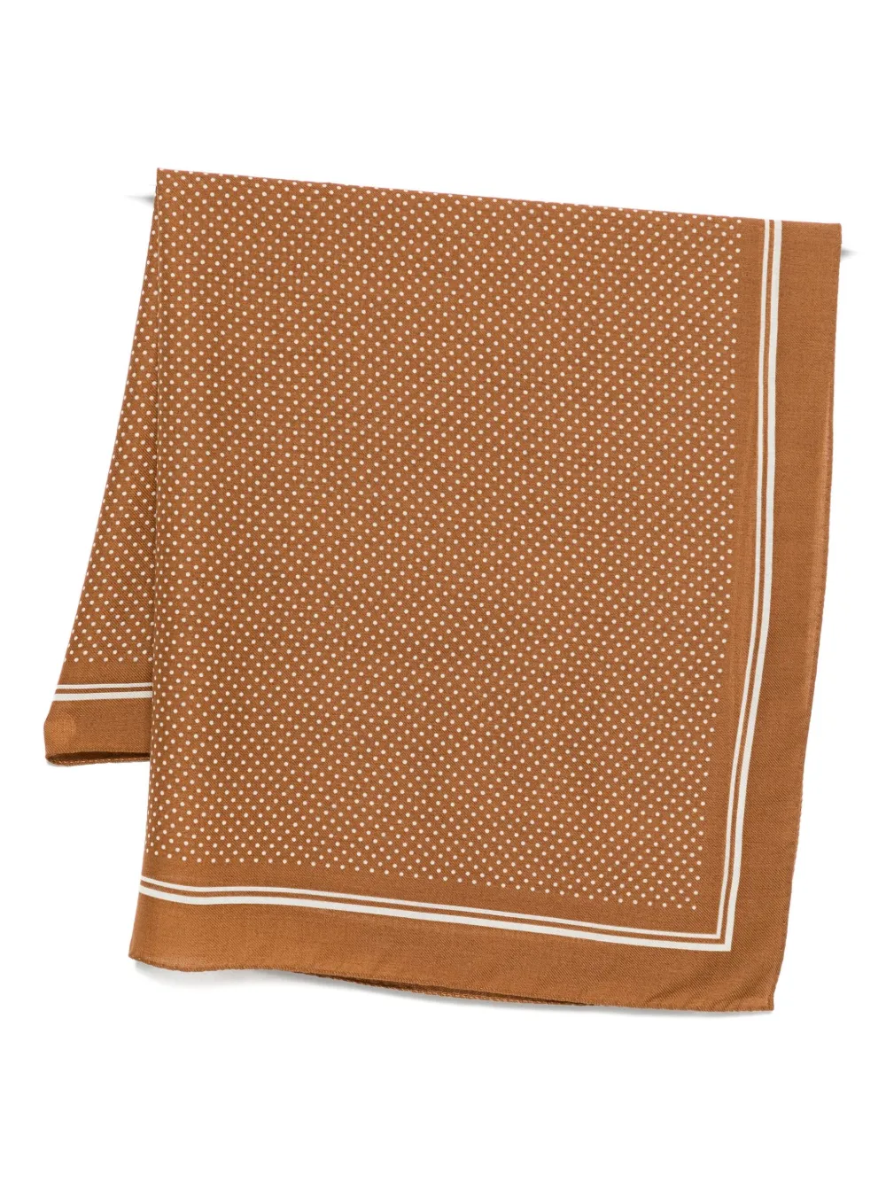 Destin Polka-dot Print Scarf In Brown