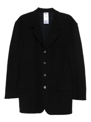 Jacquemus ノーカラー ジャケット | ブラック | FARFETCH JP