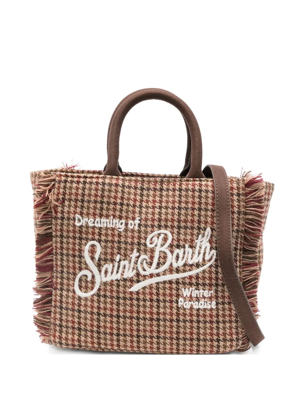 MC2 Saint Barth fringed pattern tote bag | Brown | Image 1