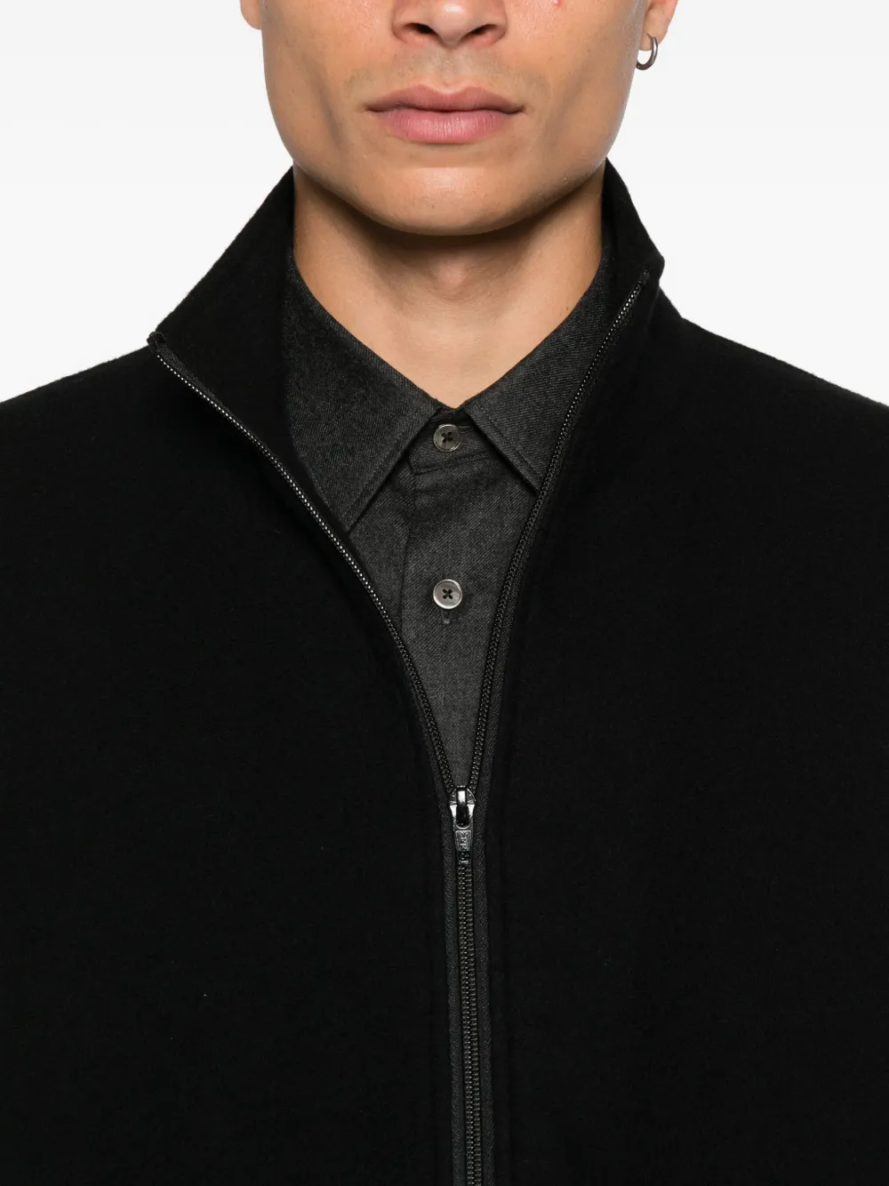 Stein Full-zip Jacket In Black