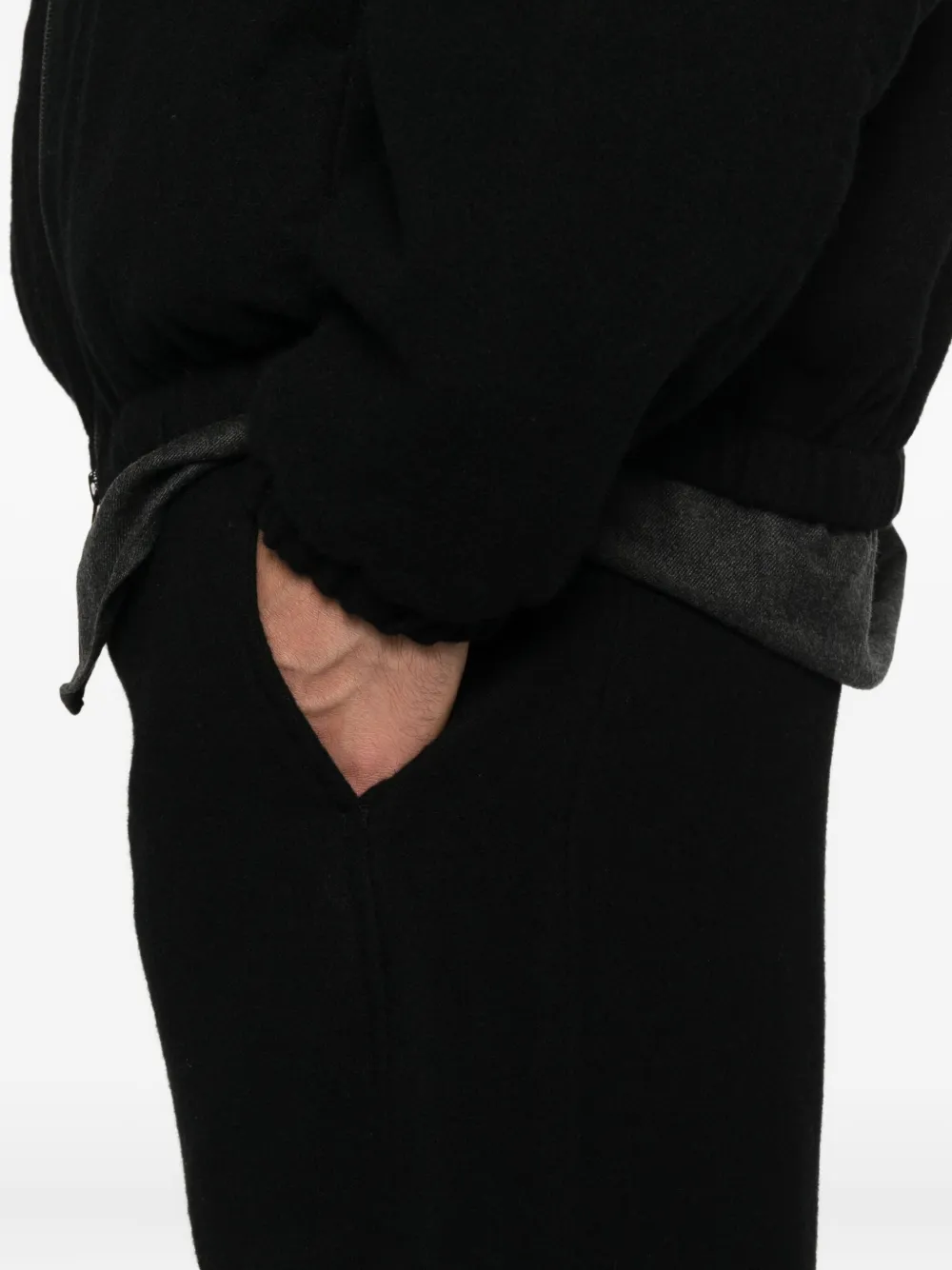 Stein Hose Aus Wolle Und Kaschmir In Black