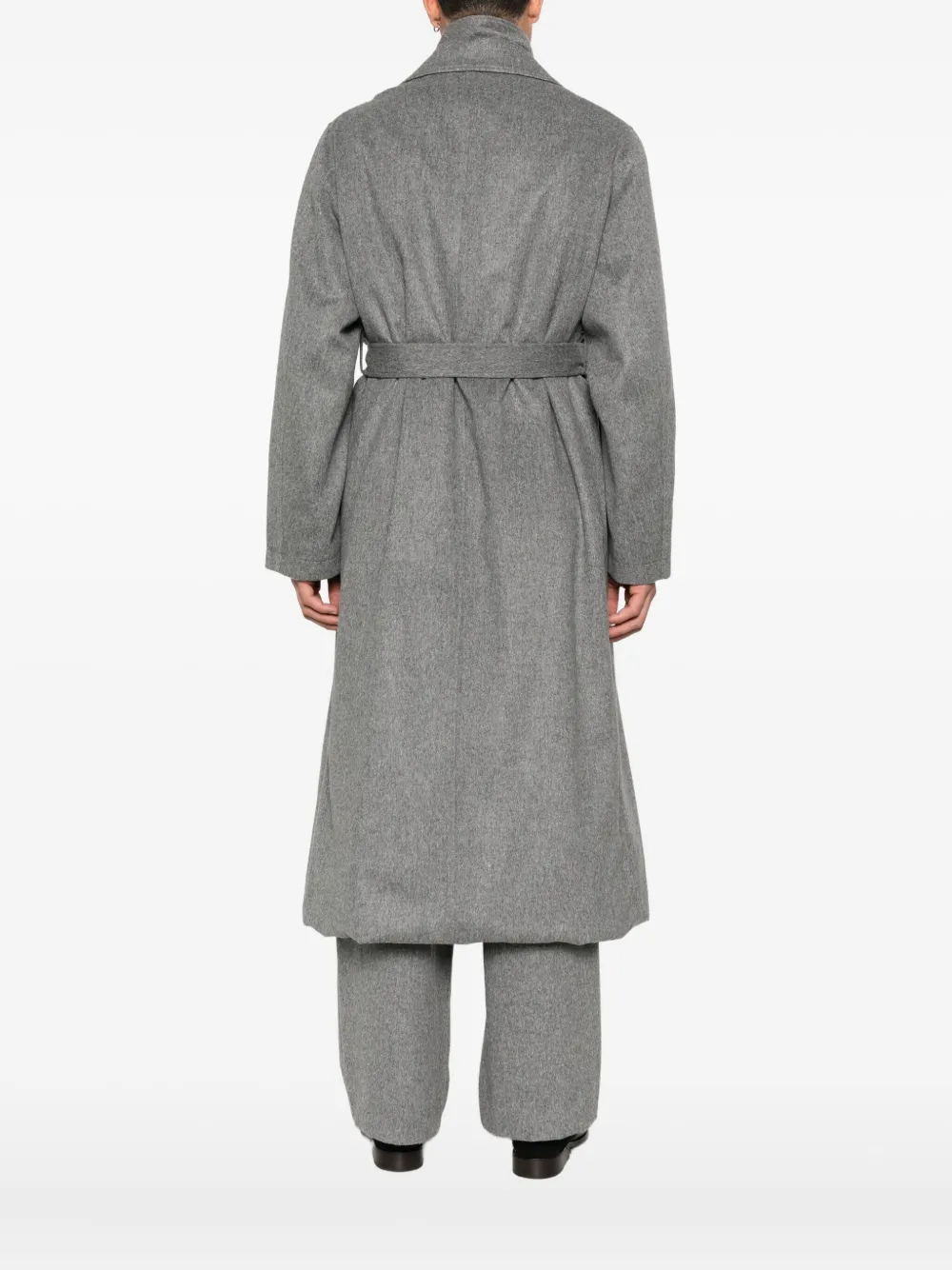 Stein Mantel Im Layering-look In Gray