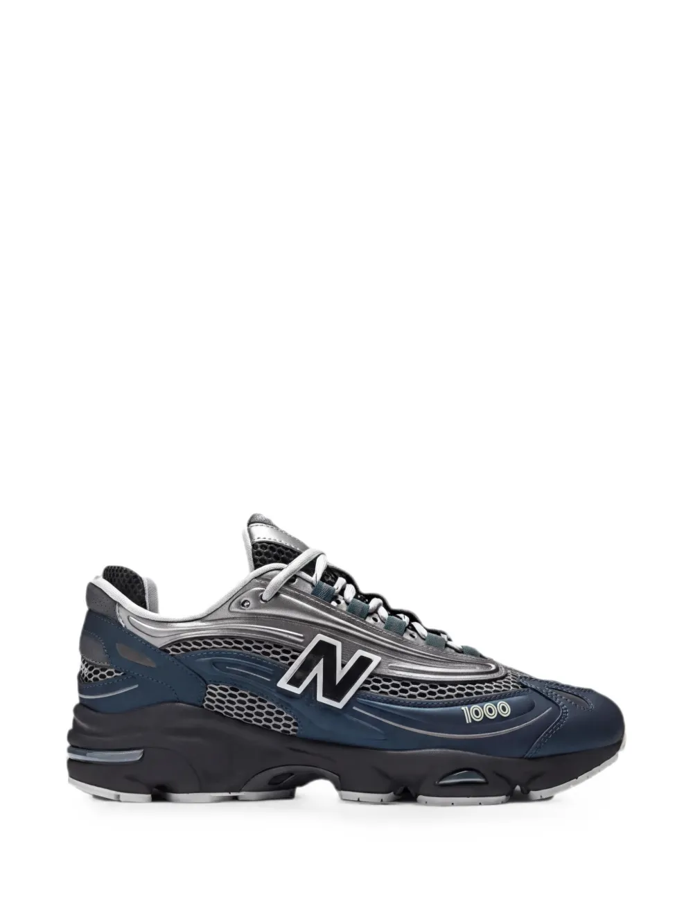 New Balance 1000 panelled lace-up sneakers Blauw