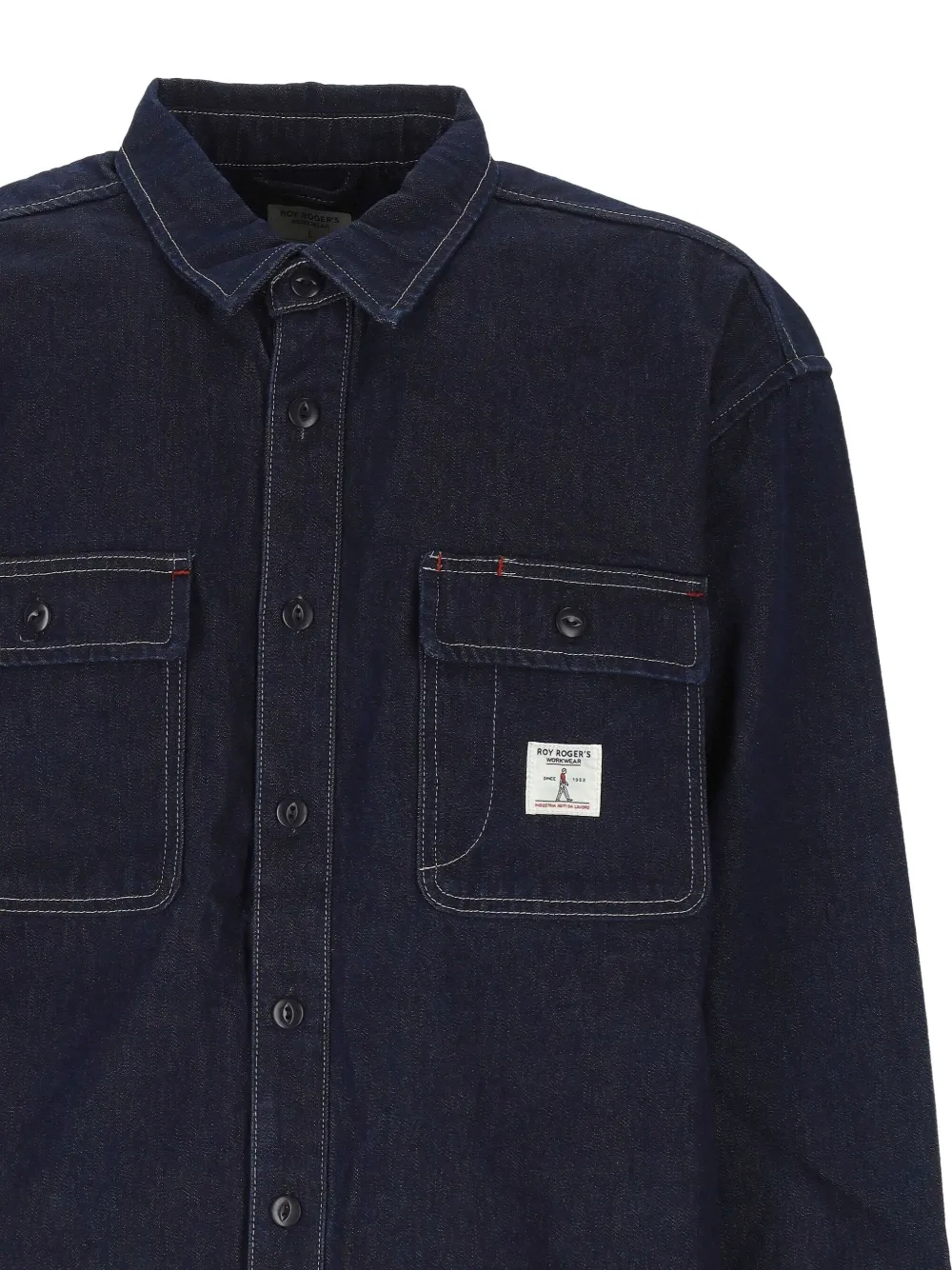 Roy Rogers Denim overhemd met zak Blauw