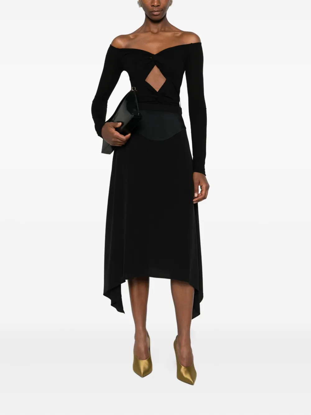 Stella McCartney Mini-rok met ritssluiting - Zwart