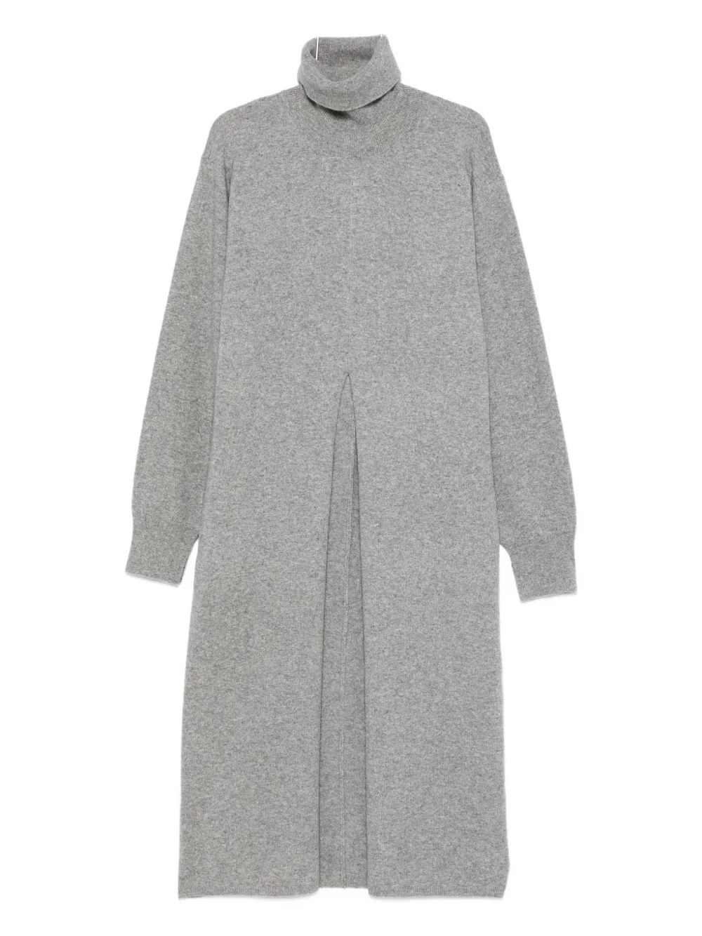 Stein Roll-neck Wool Dress In Gray
