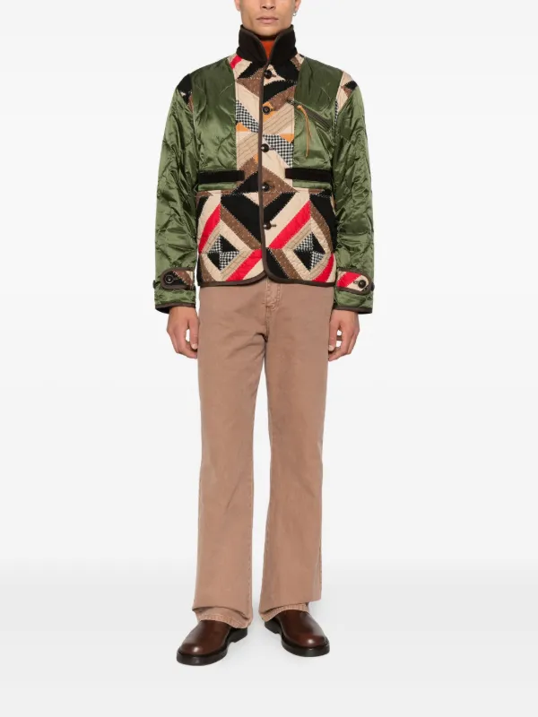 KHOKI Patchwork Jacket | Green | FARFETCH