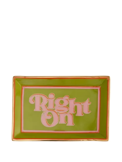 Jonathan Adler Right On rectangle tray (18cm x 12cm)