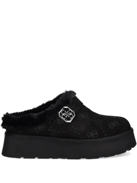 GUESS USA trimnmed logo-detail flat mules