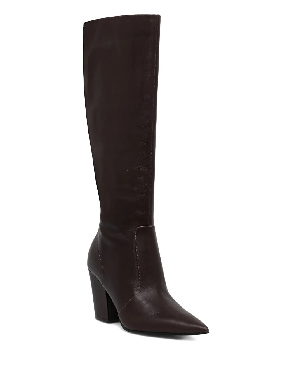 Guess Usa 85mm Nariel Pointed Knee-length Boots In Brown