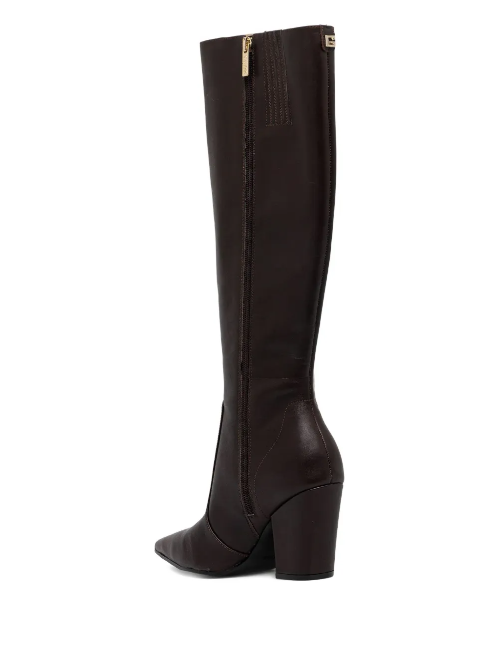 Guess Usa 85mm Nariel Pointed Knee-length Boots In Brown