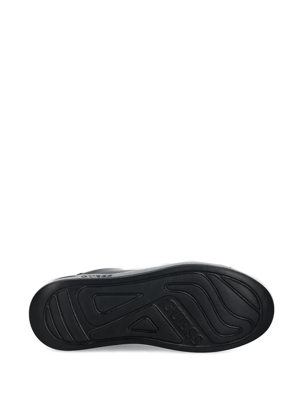Guess Usa Sequinned-heel Low-top Sneakers In Black