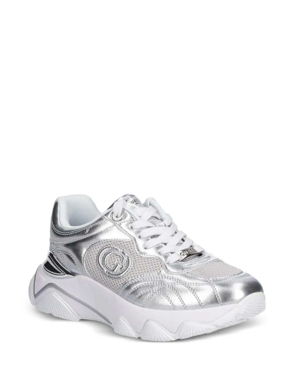 GUESS USA perforated logo low-top sneakers | Low-Tops | Image 2