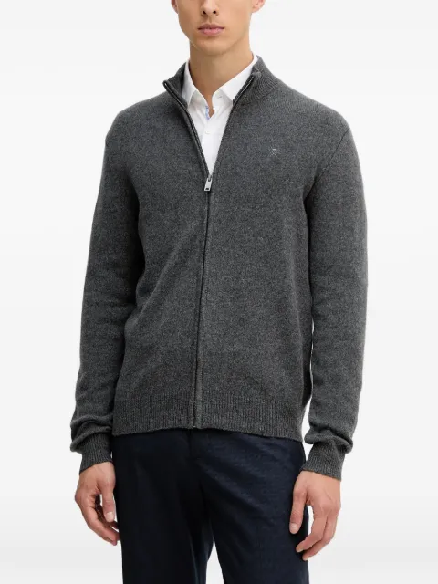 Hackett elbow-patch cardigan