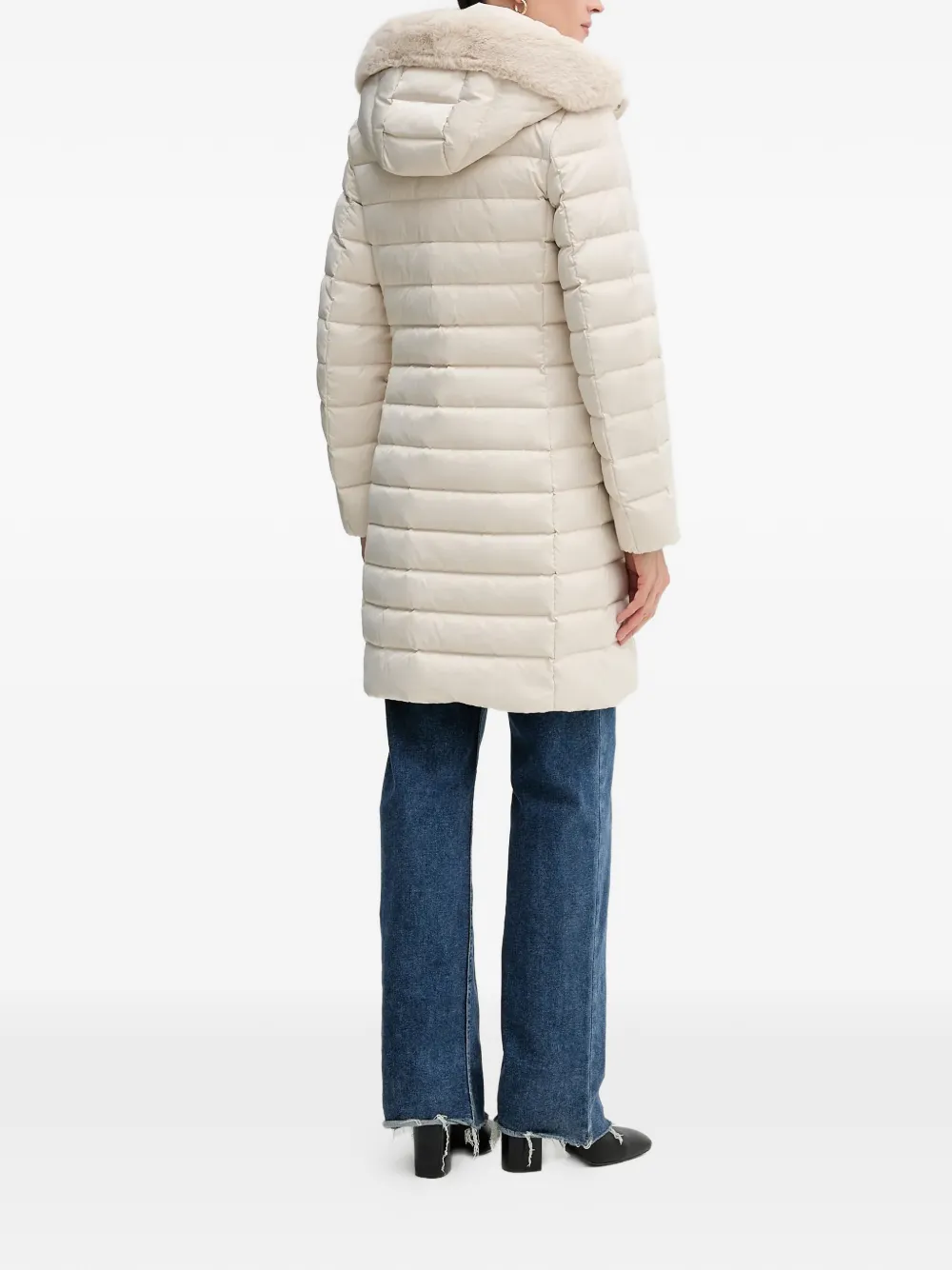 Geox Bettanie Hooded Coat In White