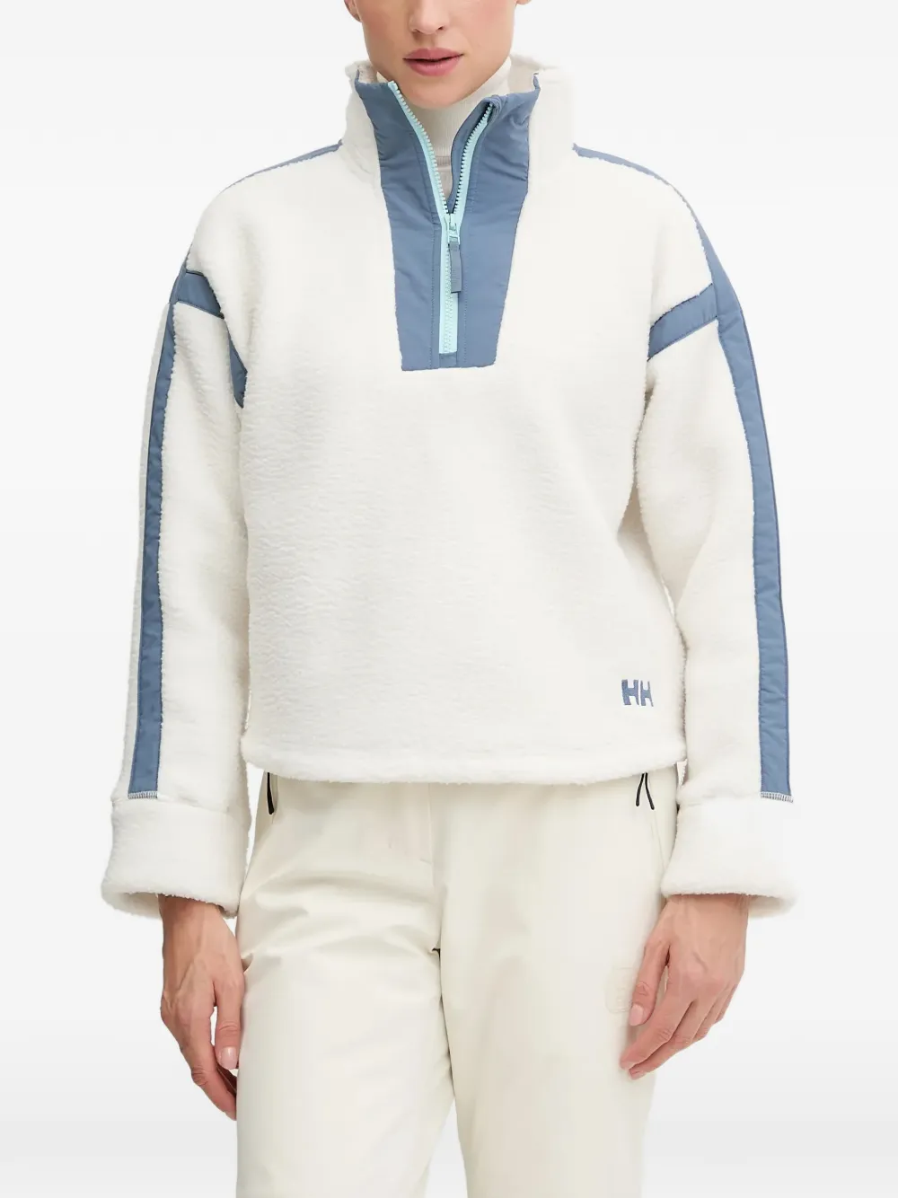 Helly Hansen zip stripe top | blanco | Image 1