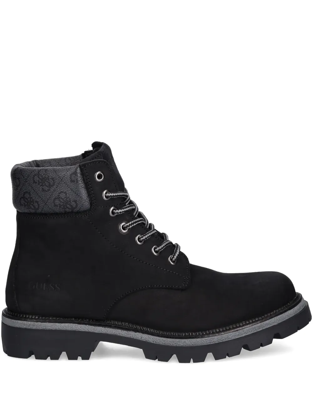 GUESS USA lace-up logo boots | Black | Image 1