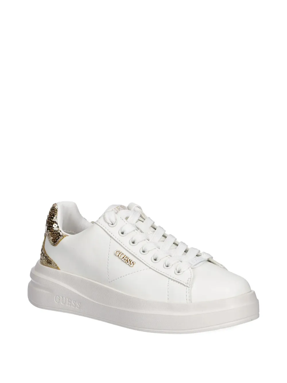 GUESS USA Elbina sequin-heel sneakers - Wit