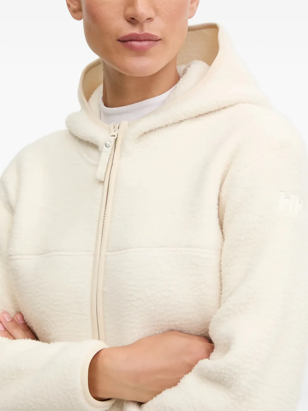 Helly Hansen Maud Hooded Zip-up Coat In Neutral