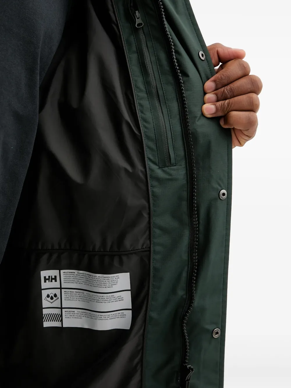 Helly Hansen Tromsoe jack met capuchon Groen