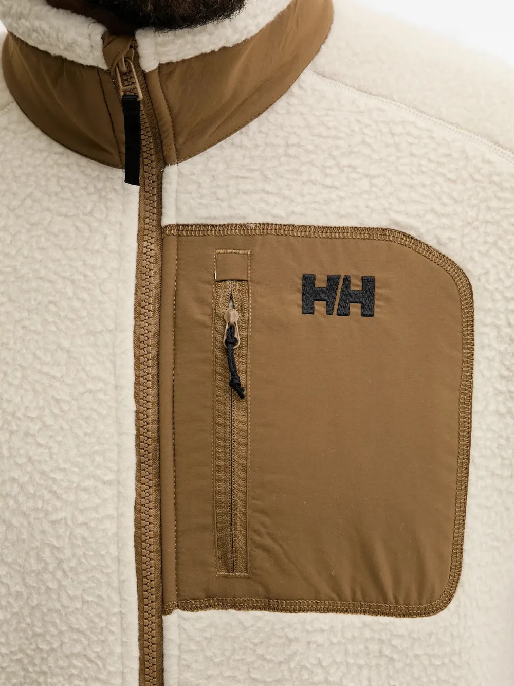 Helly Hansen Sweater met rits en zak Beige
