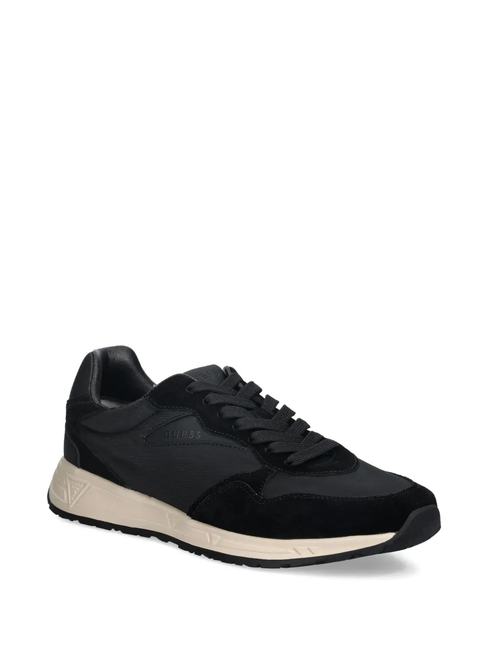 GUESS USA paneled low-top sneakers Zwart
