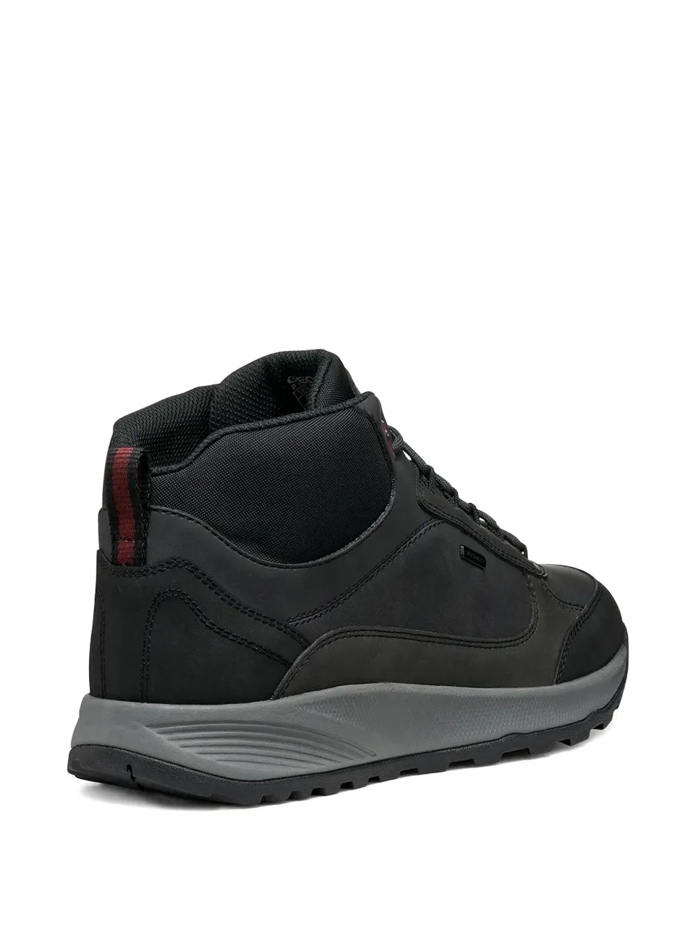 Geox lace-up panelled boots Zwart