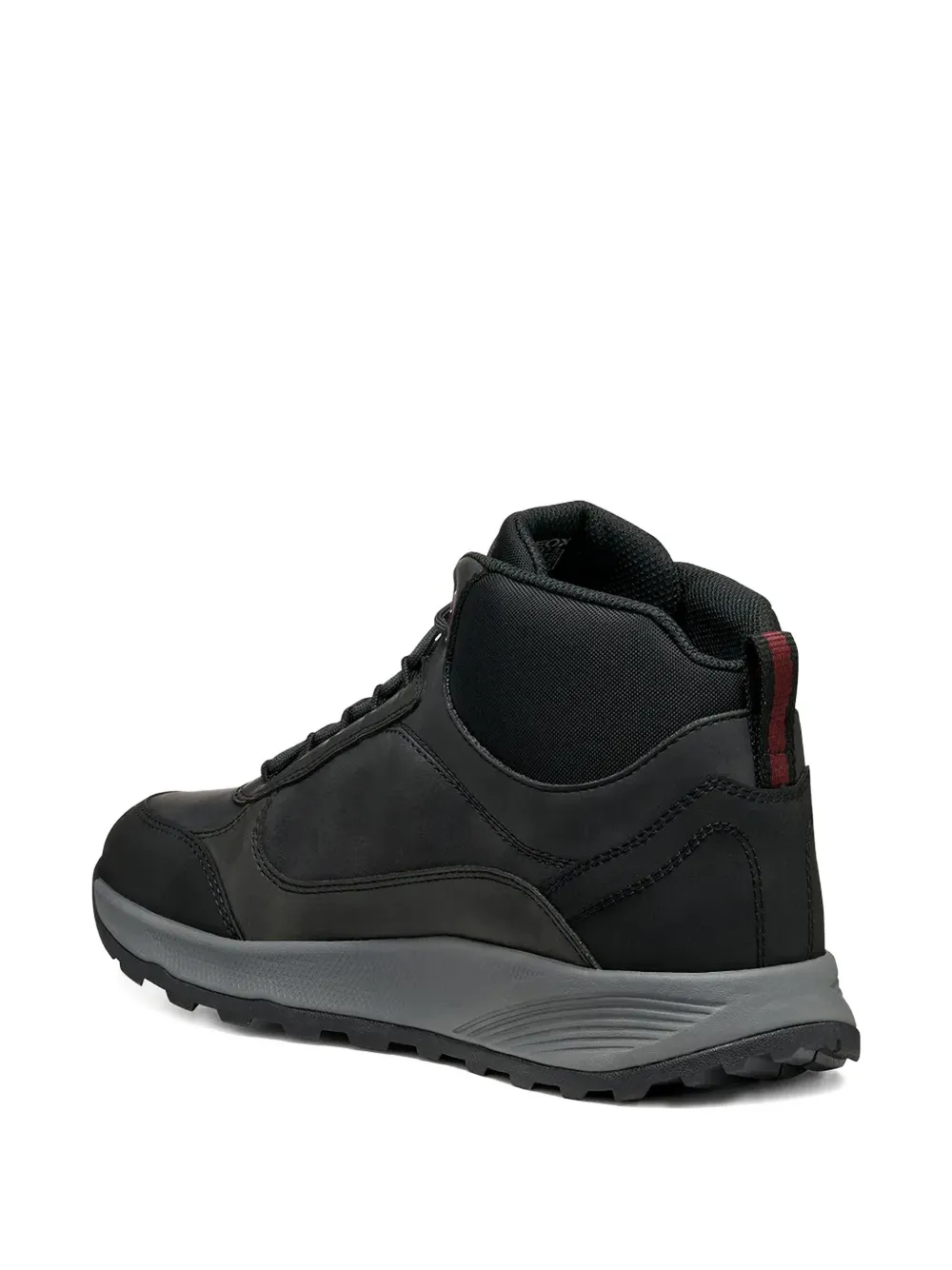 Geox lace-up panelled boots Zwart