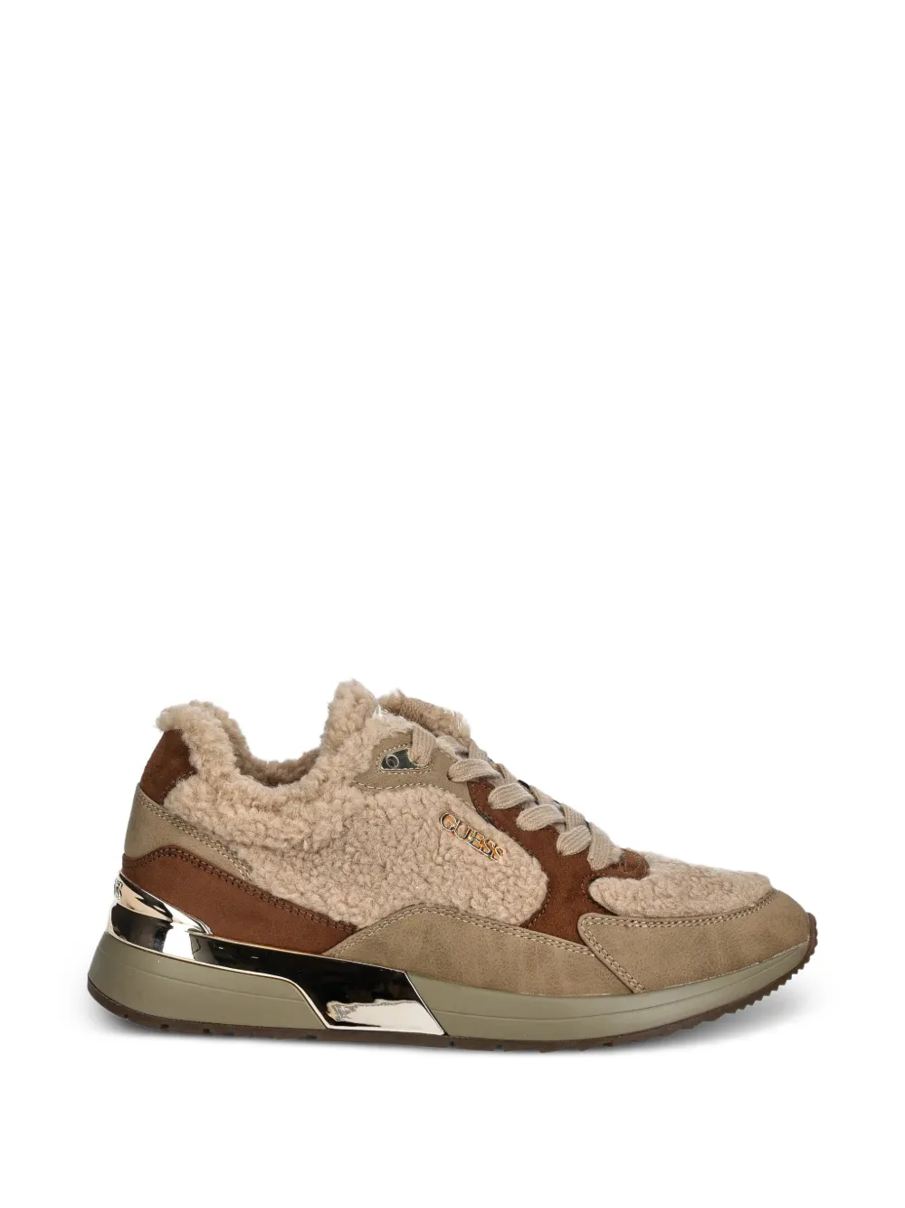 GUESS USA Sneakers met textuur Beige