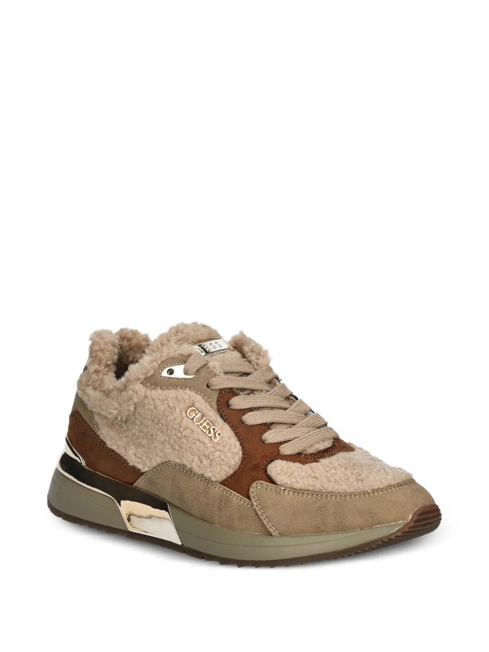 GUESS USA Sneakers met textuur Beige