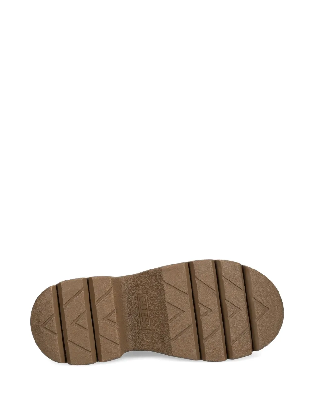 Guess Usa 70mm Faux Fur-trim Mules In Brown