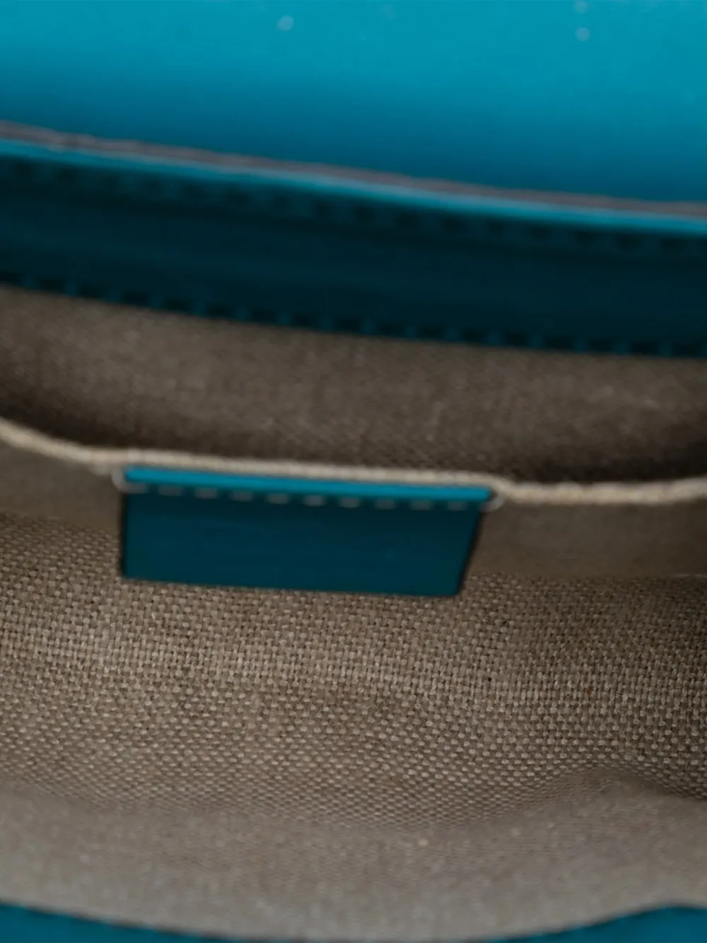 Pre-owned Gucci 2016-2025 Mini Microssima Emily Crossbody Bag In Blue