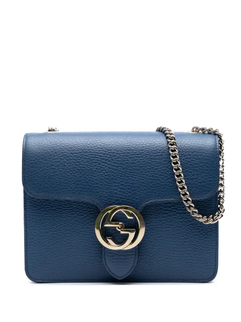 Gucci Pre-Owned bolsa crossbody Dollar Interlocking G pequeña de piel de becerro 2016-2025