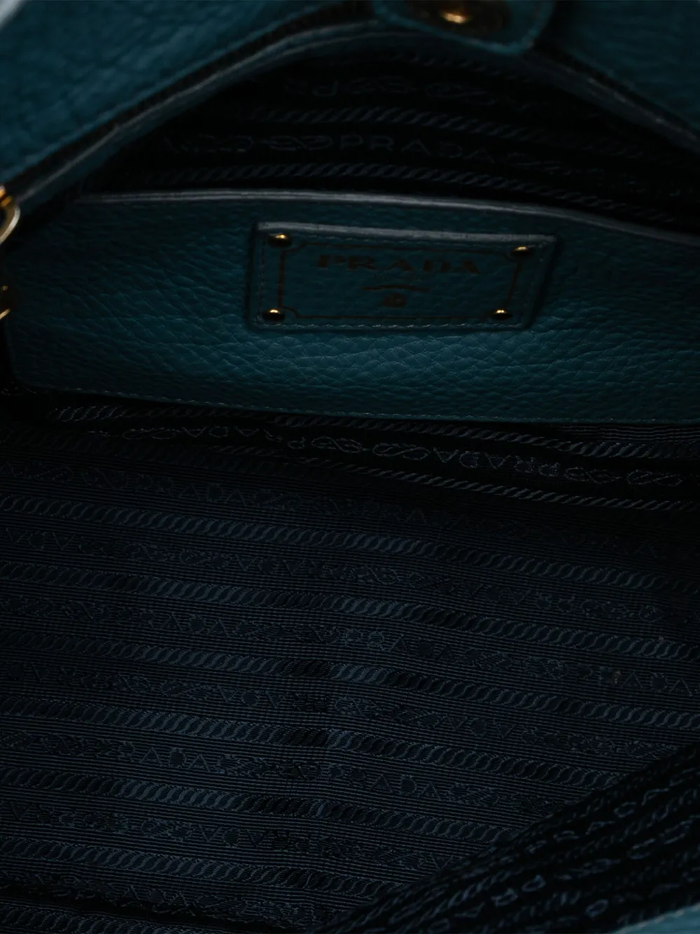Pre-owned Prada 2000-2025 Vitello Daino Hobo Bag In Blue