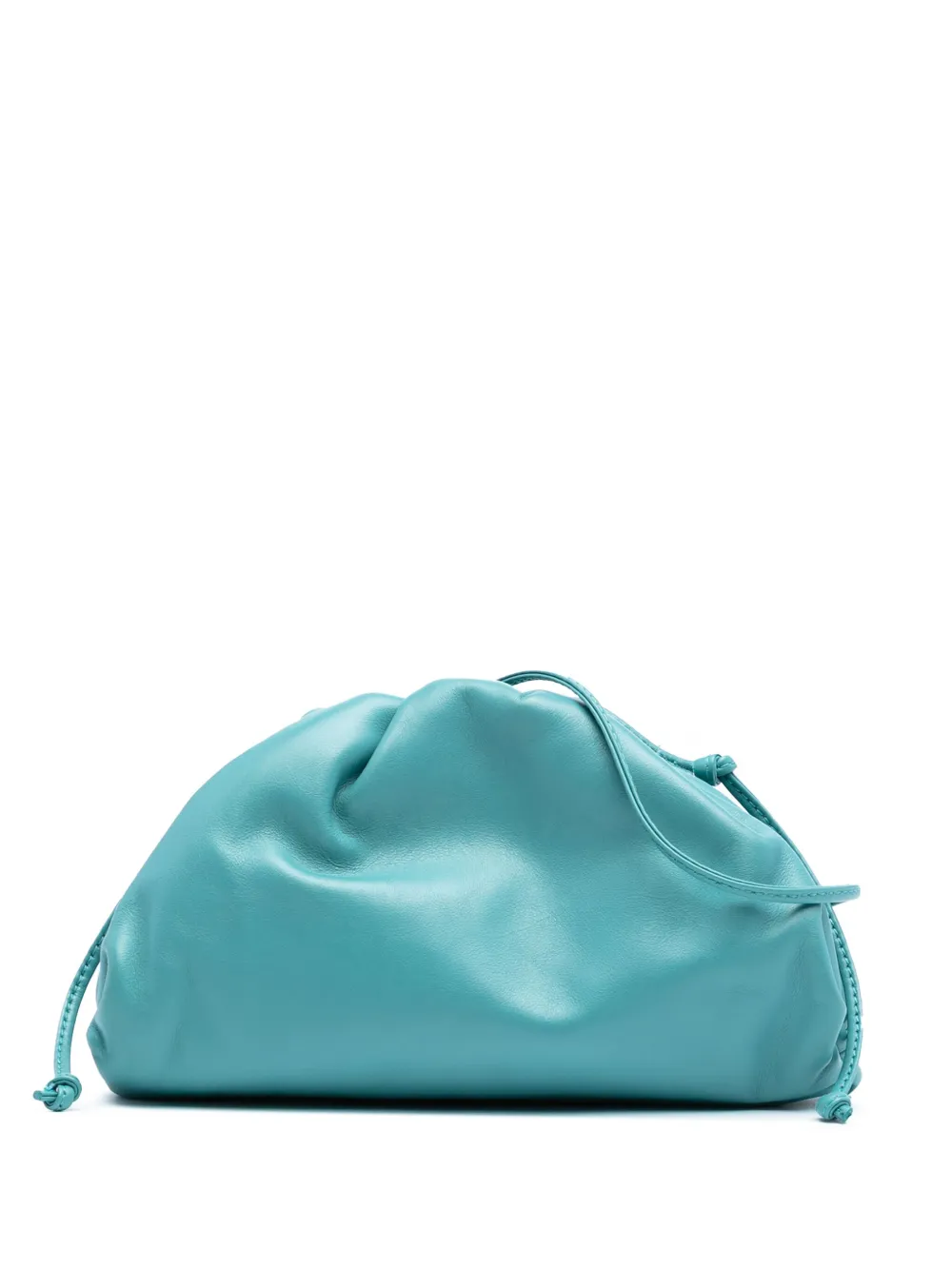 Pre-owned Bottega Veneta 2012-2025 Lambskin The Mini Pouch Crossbody Bag In Blue
