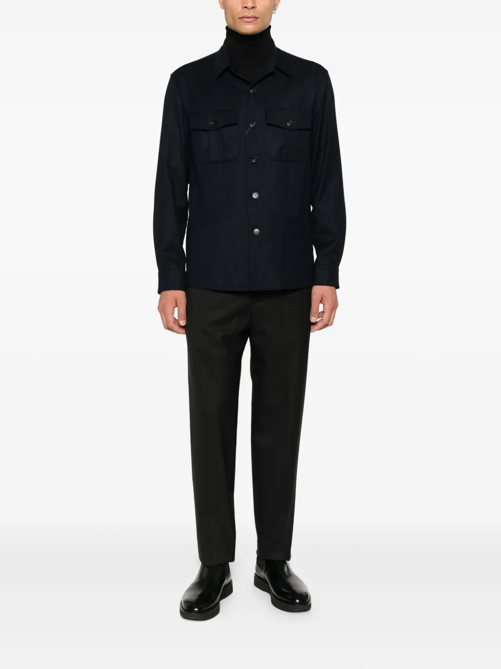 Canali wool overshirt | Shirt Jackets | Image 2