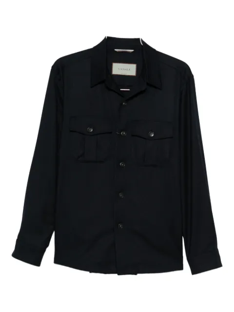 Canali wool overshirt