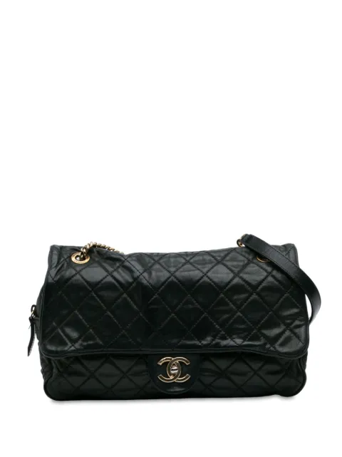 CHANEL Pre-Owned bolsa de hombro Shiva Flap grande de piel becerro 2012-2013