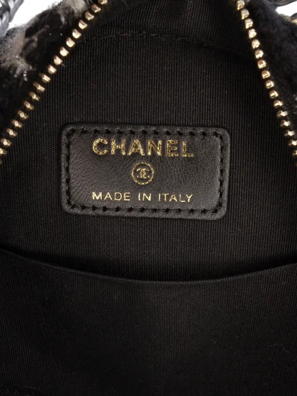 CHANEL Pre-Owned 2019 Tweed 19 Round Clutch With Chain And Coin