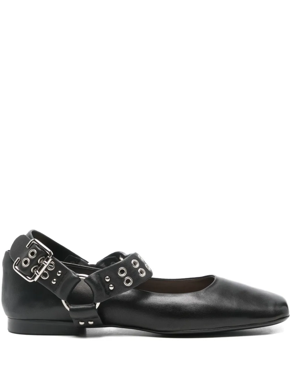 Marc Ellis studded buckle ballet flats | negro | Image 1