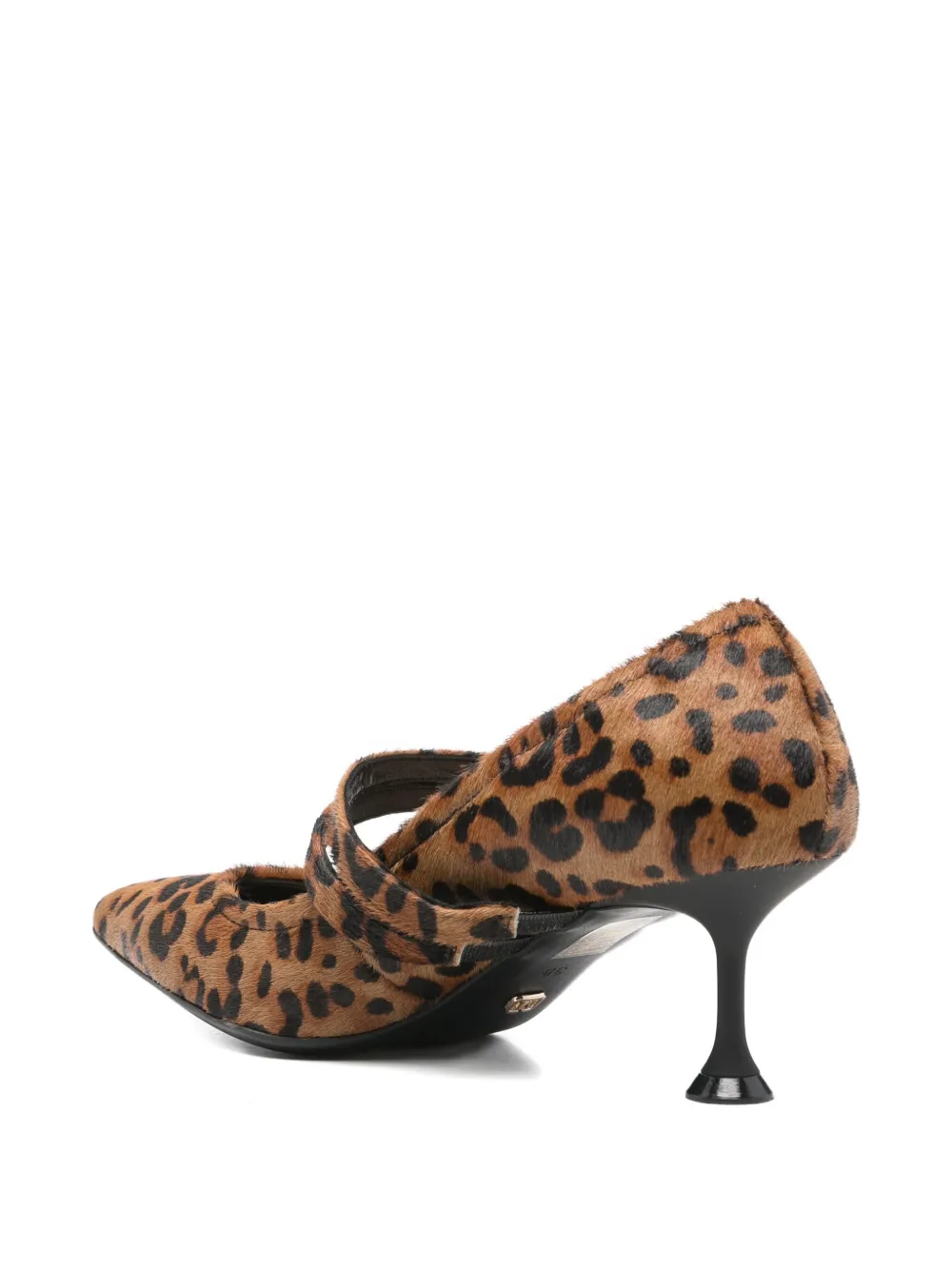 Marc Ellis Leopard-pattern Pointed-toe Pumps In Brown