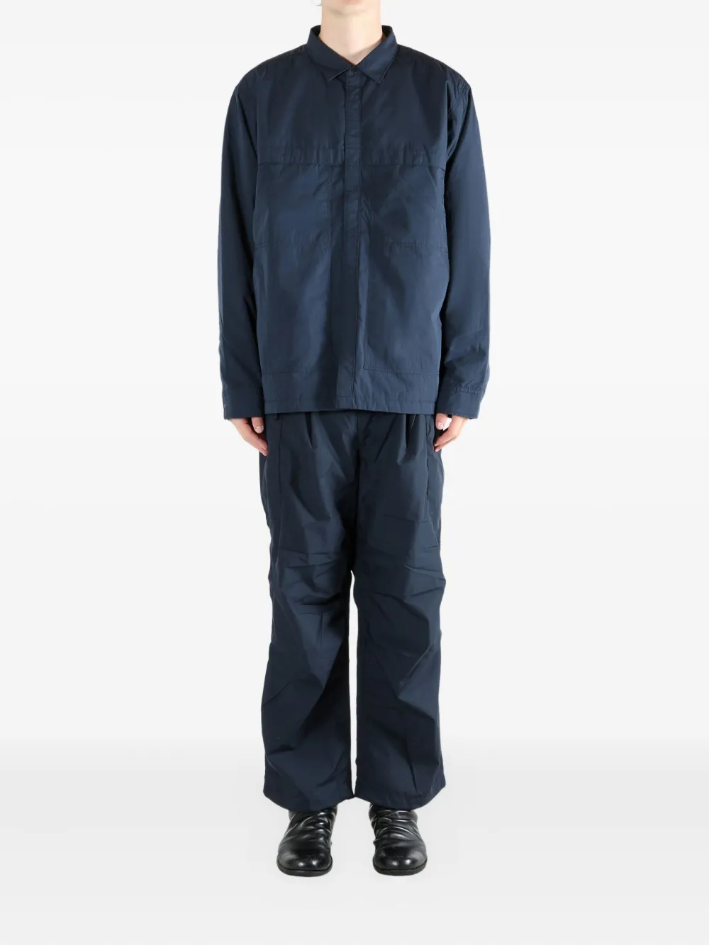 Nanamica Waterproof Shirt Jacket In Blue