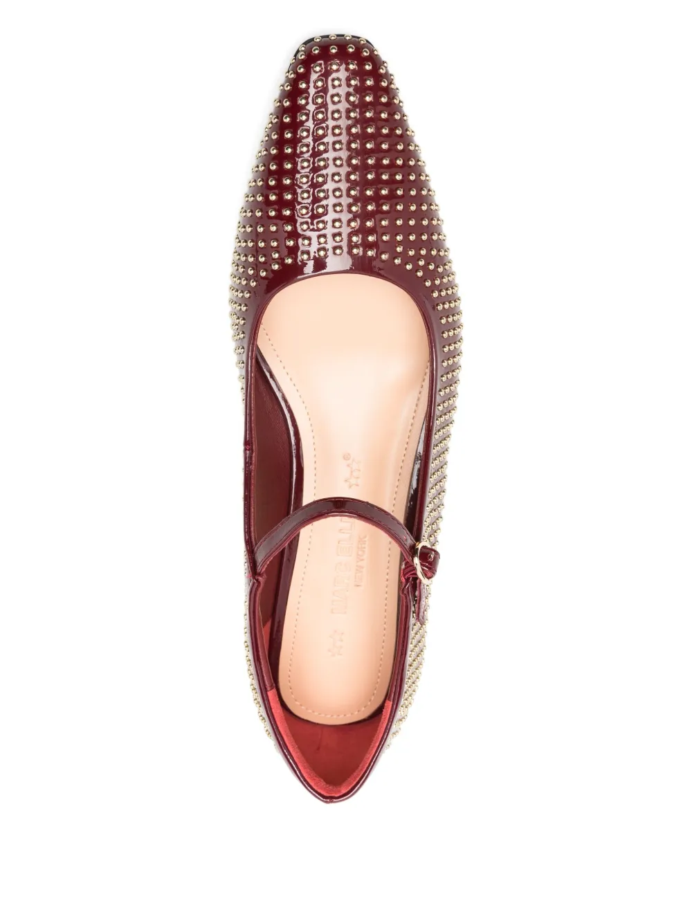 Marc Ellis Mary Jane pumps met studs en hak Rood