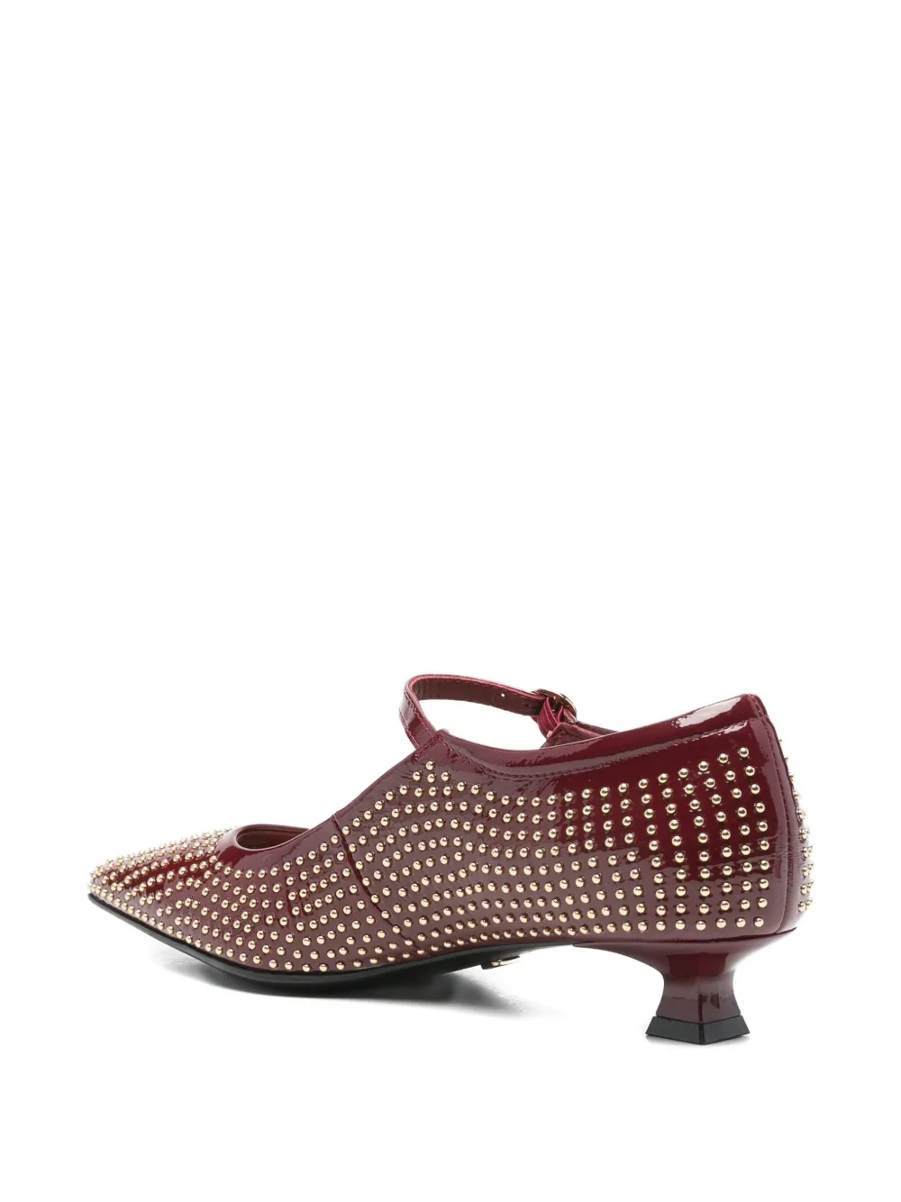 Marc Ellis Mary Jane pumps met studs en hak Rood