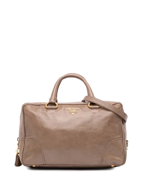 Prada Pre-Owned bolsa satchel Vitello Shine Bauletto 2000-2025