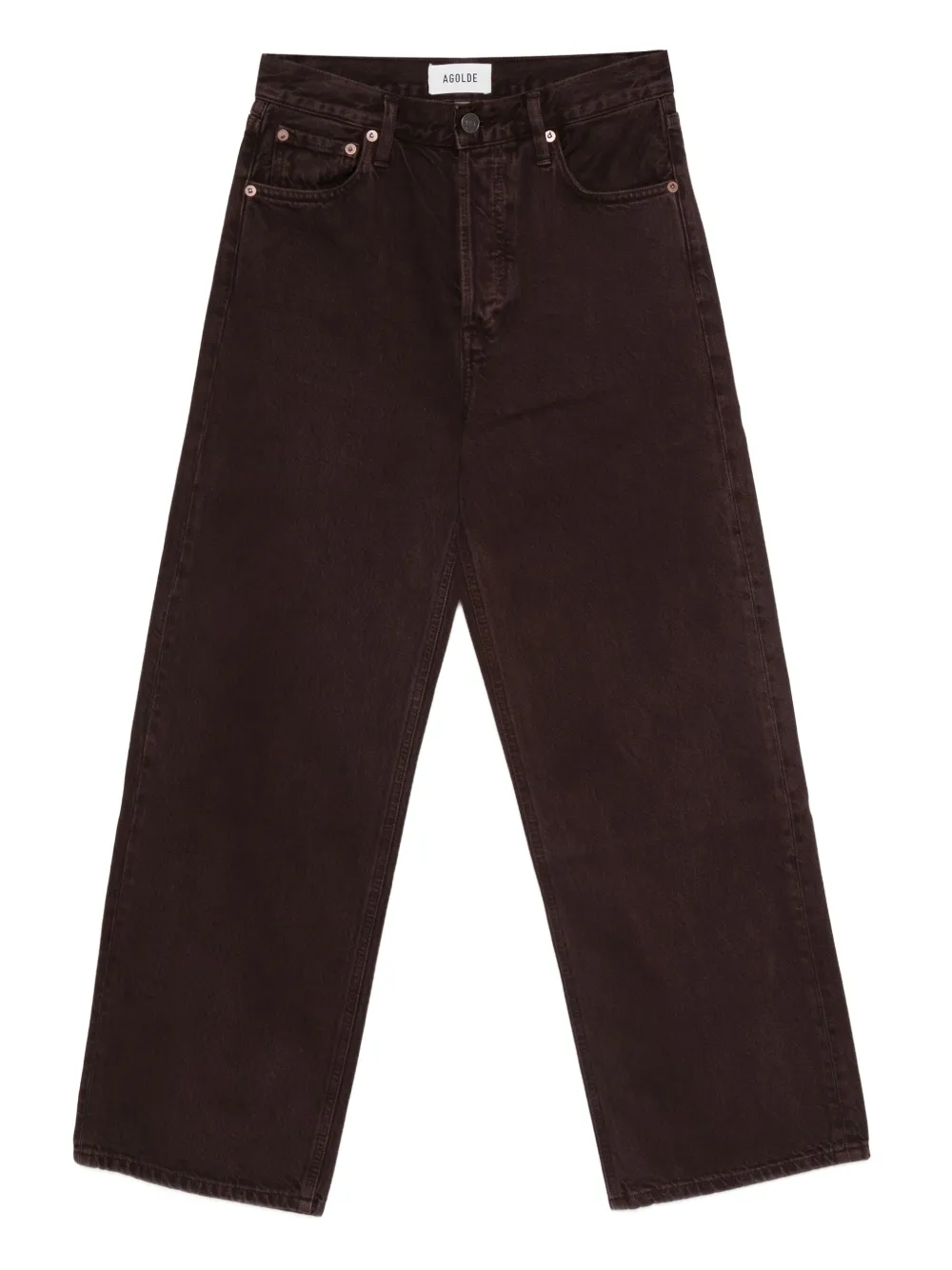 AGOLDE button-fastening jeans | Brown | Image 1
