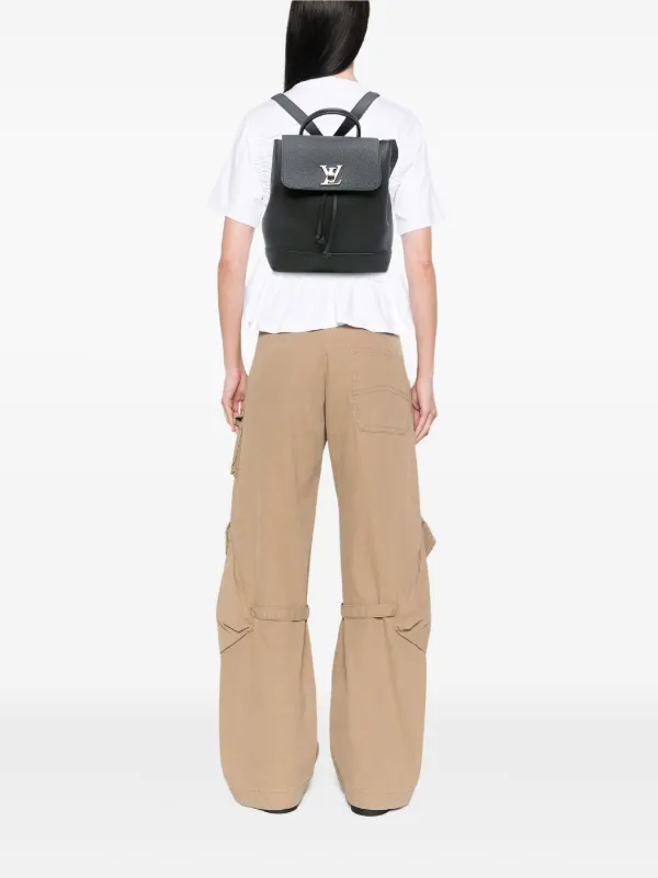 Louis Vuitton Pre-Owned 2017 Taurillon Lockme Backpack | Black