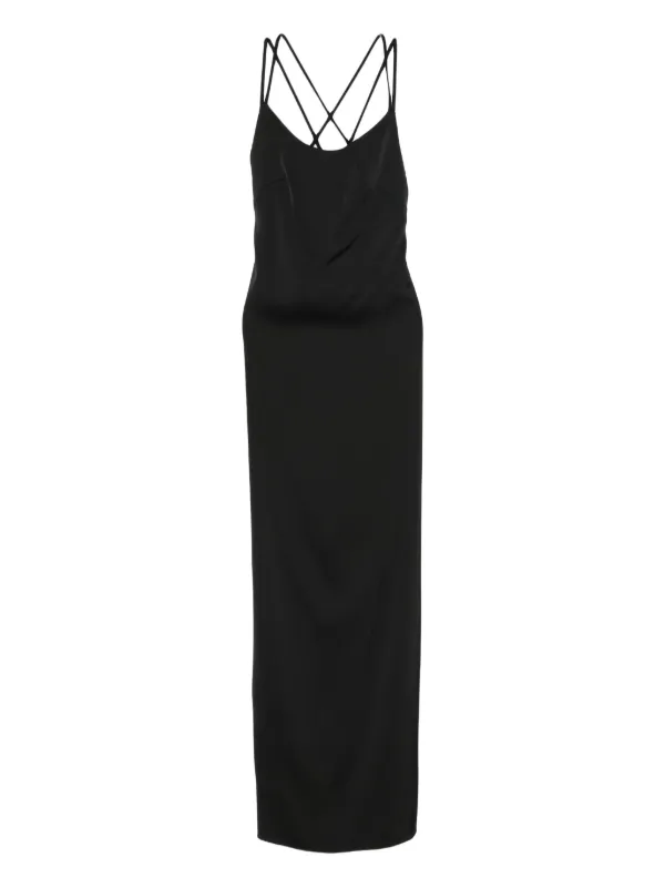 Rhizome Merida Side-Split Maxi Dress - Black